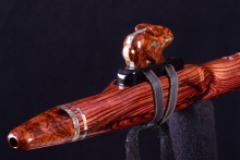 Brazilian Rosewood Native American Flute, Minor, Mid A-4, #I31G